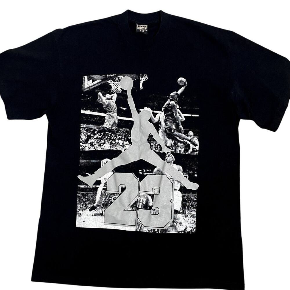 Vintage Dream USA Chicago Bulls‎ T-Shirt Mens 2XL Black 23 Jordan Silhouette